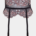 DANIELLA - BLACK PINK - SUSPENDER BELT
