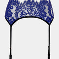 Labelia - Blue - Suspender belt