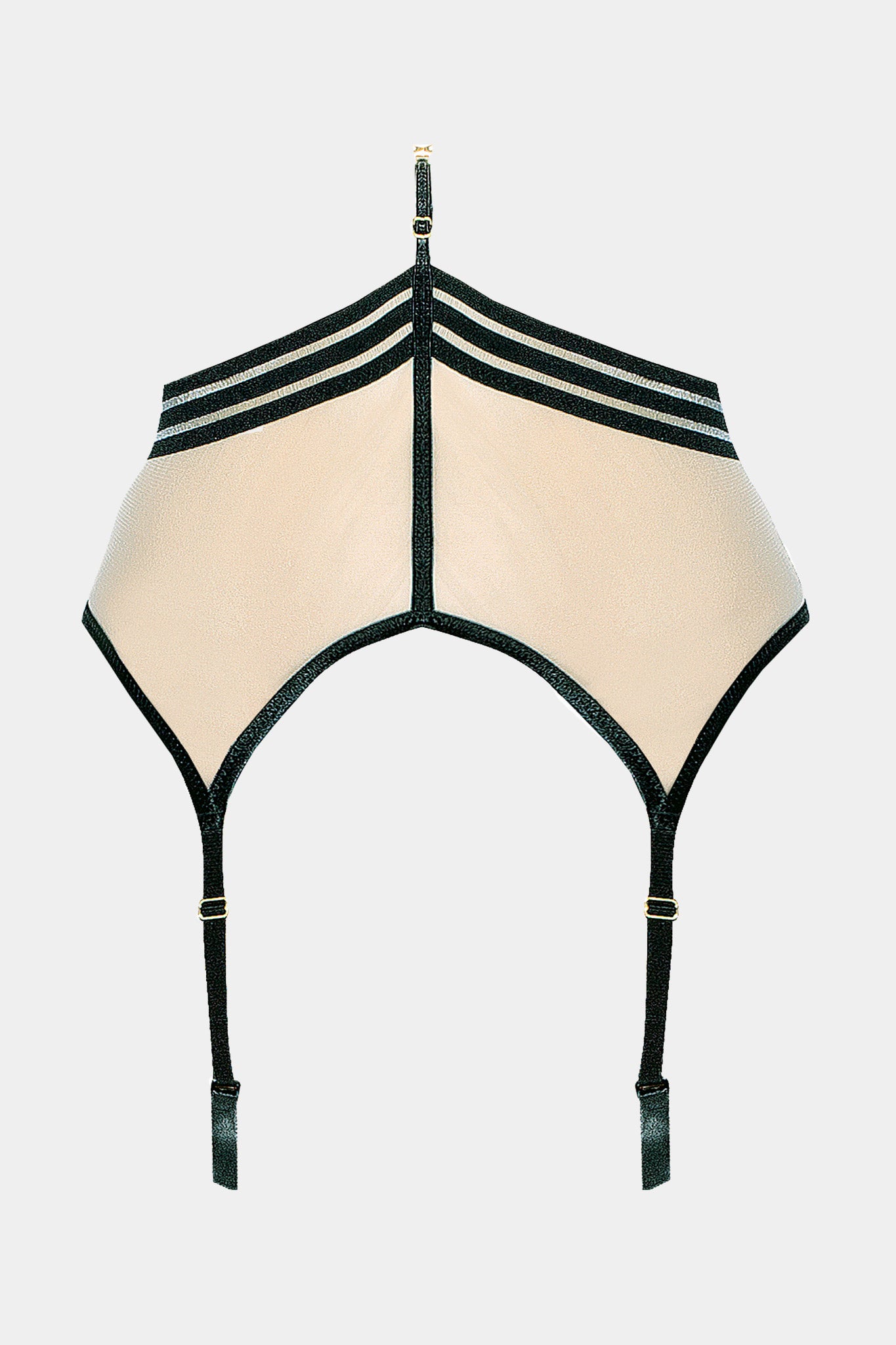 KYLIE - BLACK - SUSPENDER BELT