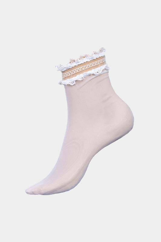 SOCKS - GLAMOUR - WHITE