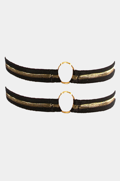 GARTER - BLACK QUEEN - BLACK GOLD