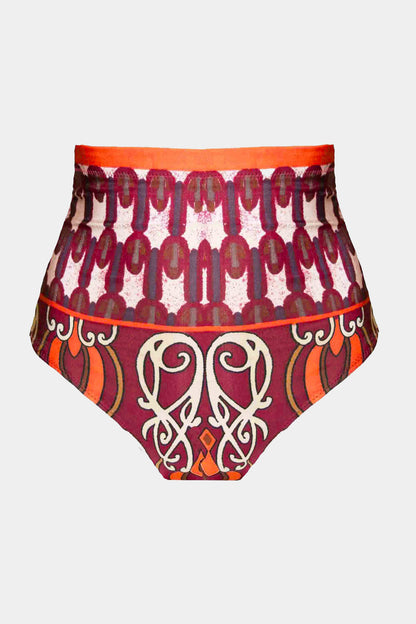 Hoch taillierter Slip SWIM - CLARA - PRINT