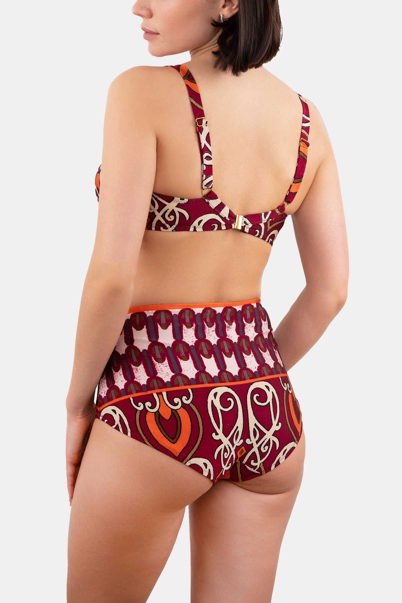Hoch taillierter Slip SWIM - CLARA - PRINT