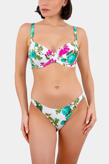 SEMI BRA SWIM - ROSALINDA - WHITE PRINT