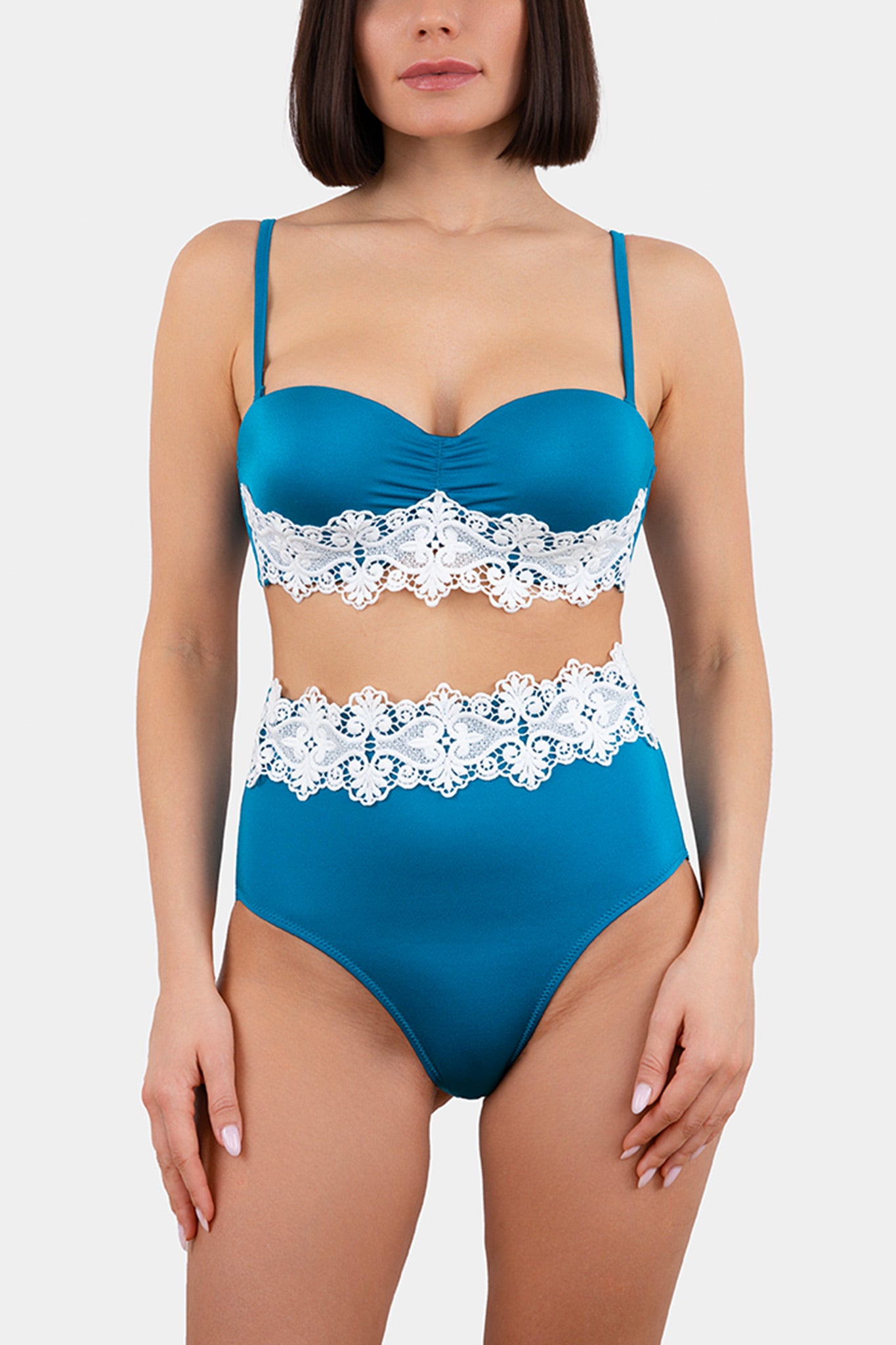 BALKONETTE BRA SWIM - NICOLINE - BLUE