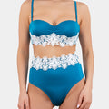 SWIM - NICOLINE - BLUE - HIGH-WAISTED PANTY