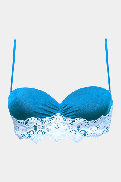 BALKONETTE BRA SWIM - NICOLINE - BLUE
