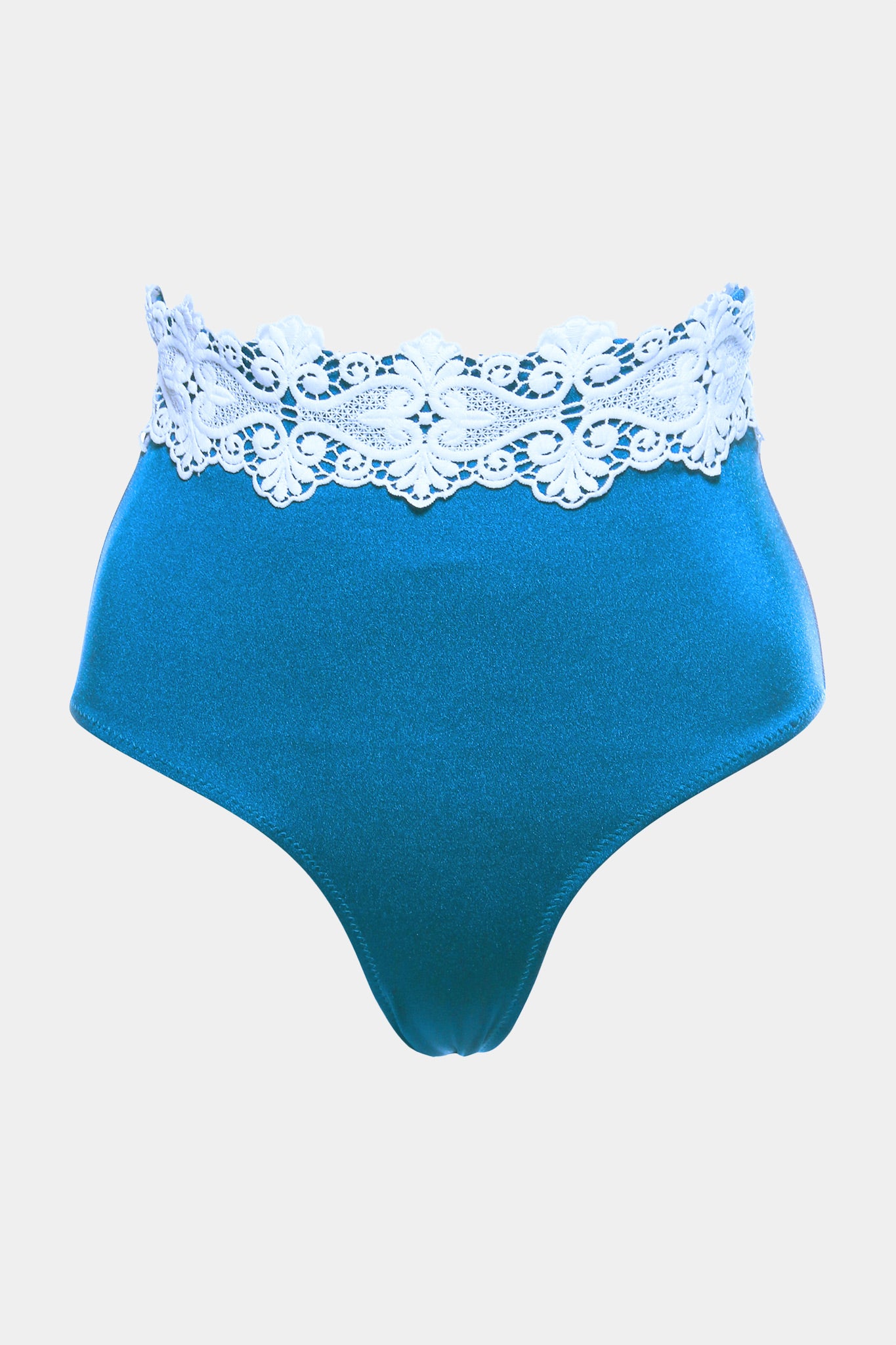 HIGH WAISTED PANTY SWIM - NICOLINE - BLUE