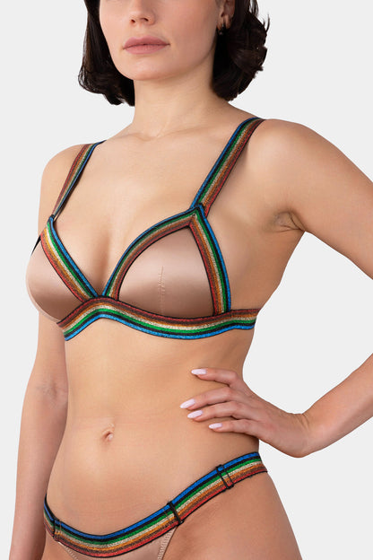 BRA SWIM - GALAXY - COFFEE