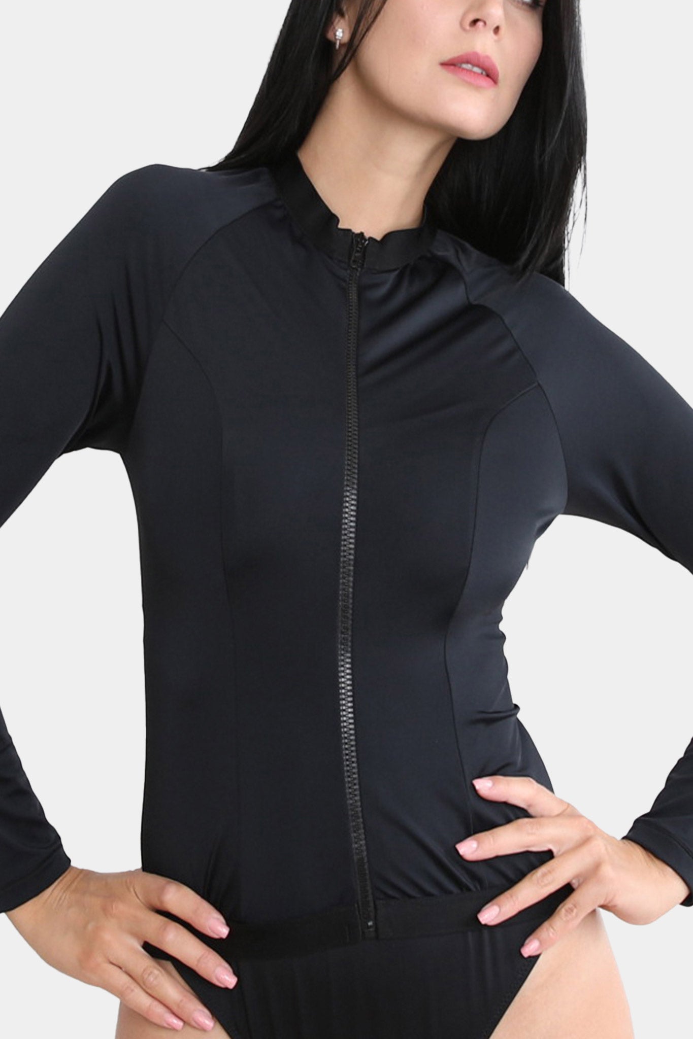RASHGUARD - BLOSSOM - BLACK
