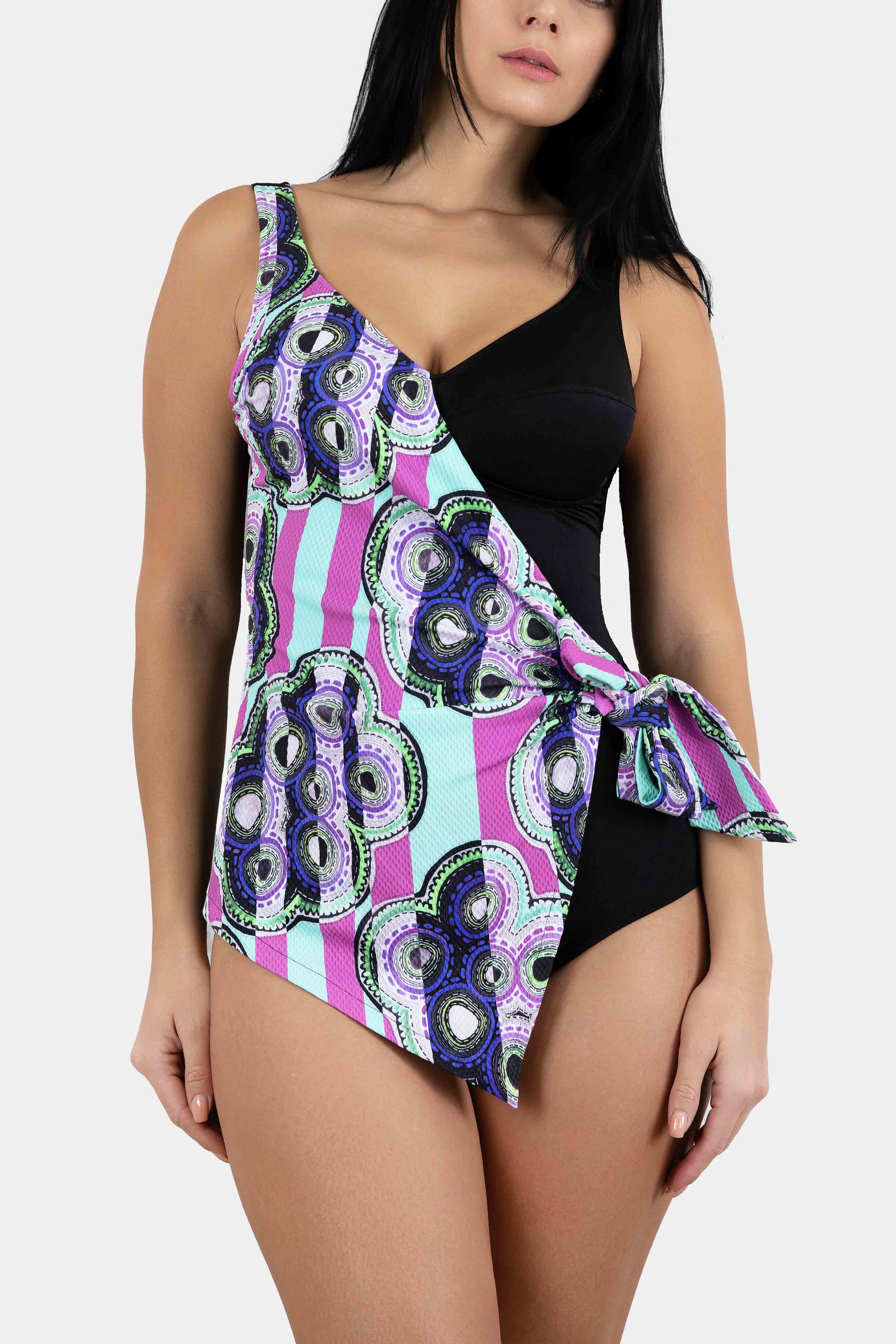 Catrina - One-Piece Swimsuit with Shaping Print