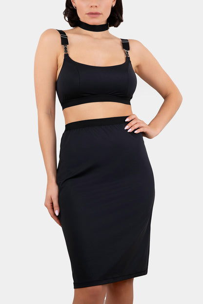SKIRT SWIM - BLOSSOM - BLACK