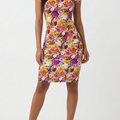 Serenade - Dress made of soft touch printed fabric