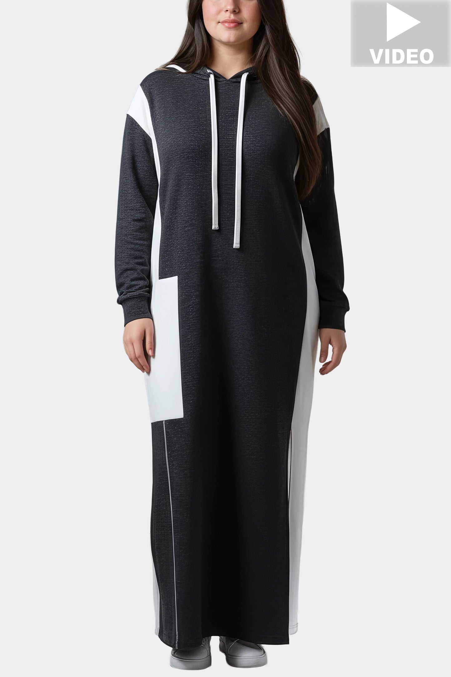 HOODY - GREY/BEIGE - DRESS