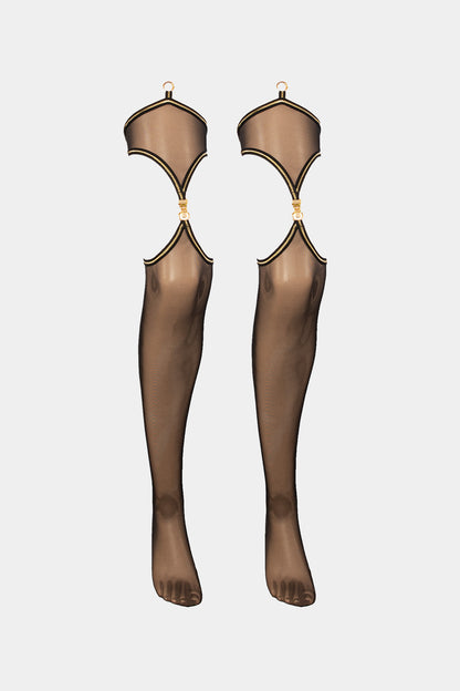 STOCKINGS - BLACK QUEEN - BLACK GOLD