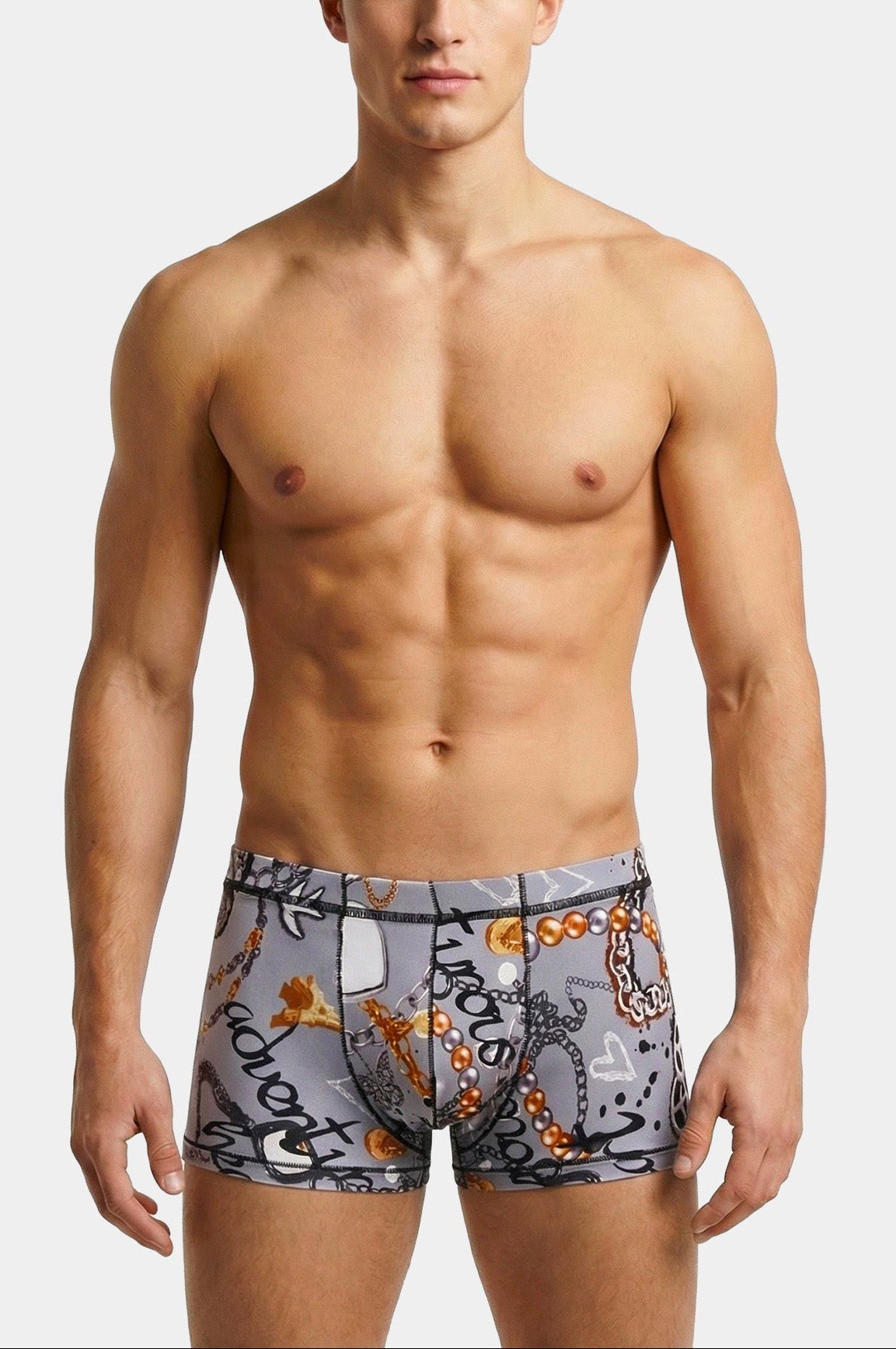 Boxer - Print - Men’s Designer Print Boxer Briefs – Soft & Comfortable Fit