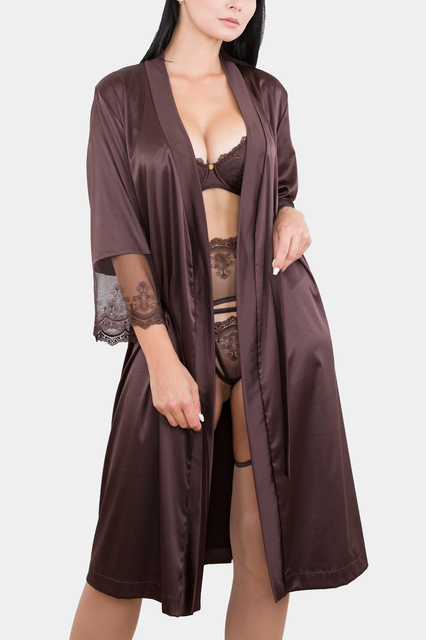 Kimono kurz - BACARDI - SCHOKOLADE