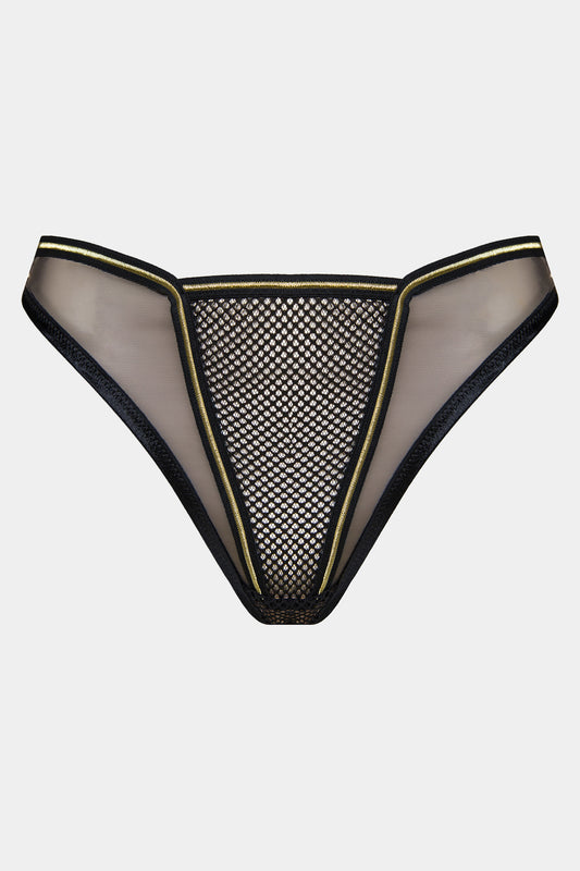 PANTY - BLACK QUEEN - BLACK GOLD