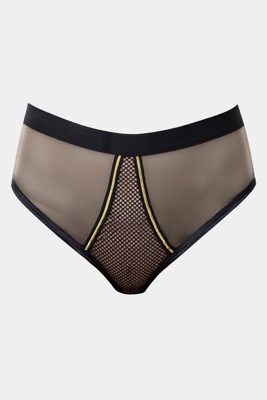 PANTY - BLACK QUEEN - BLACK GOLD