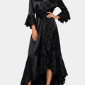 Fleur - Black - Kimono Dress