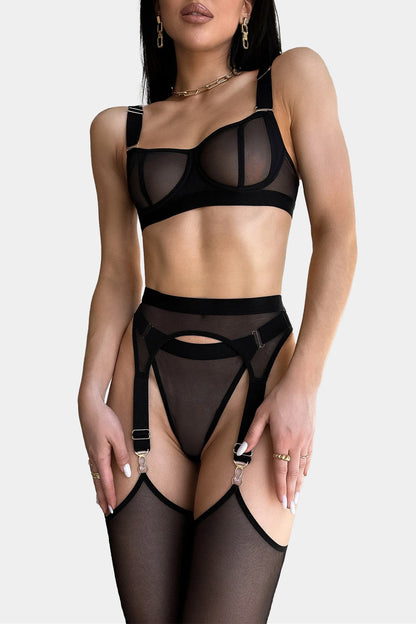 SOFT CUP BRA - COFFEE LATTE - BLACK