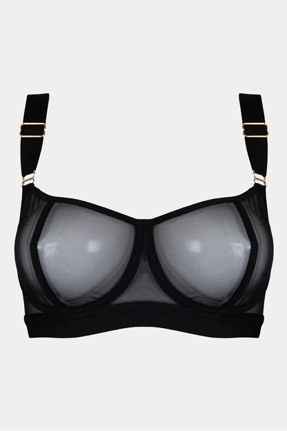 SOFT CUP BRA - COFFEE LATTE - BLACK
