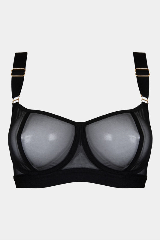 SOFT CUP BRA - COFFEE LATTE - BLACK