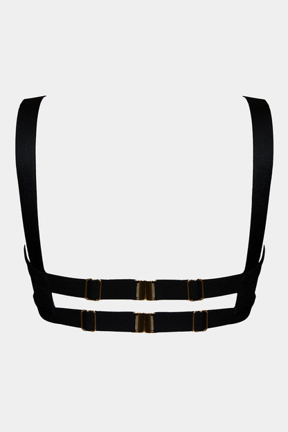 PUSH-UP BRA - COFFEE LATTE - BLACK
