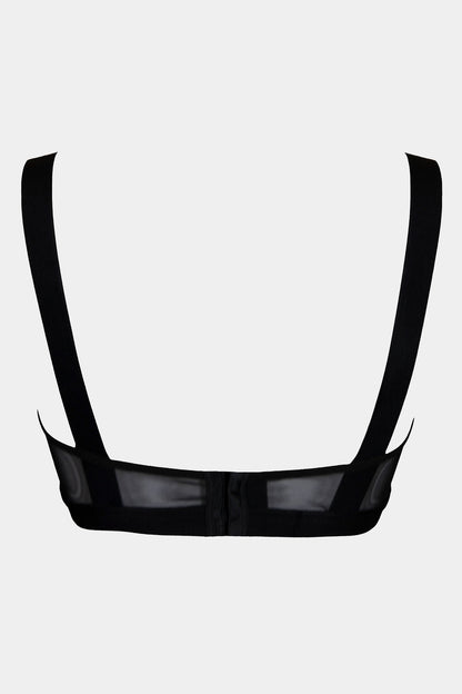PUSH-UP BRA - COFFEE LATTE - BLACK
