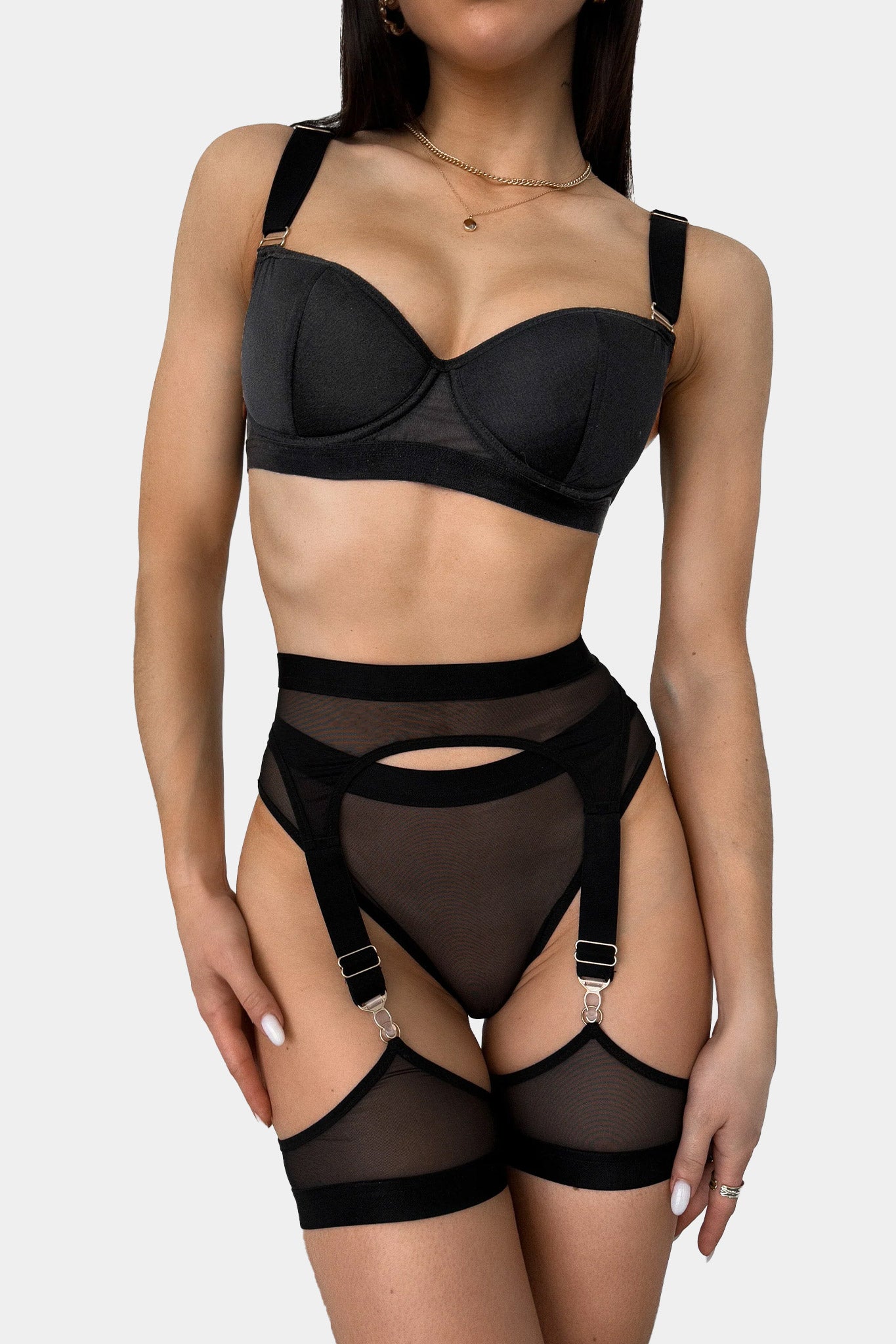 PANTY - COFFEE LATTE - BLACK