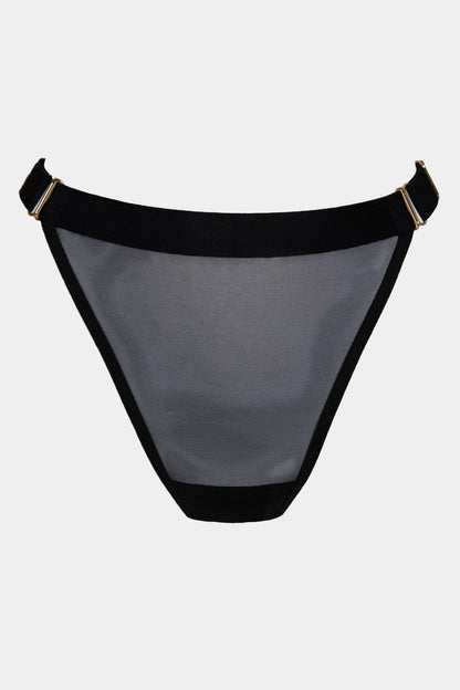 PANTY - COFFEE LATTE - BLACK