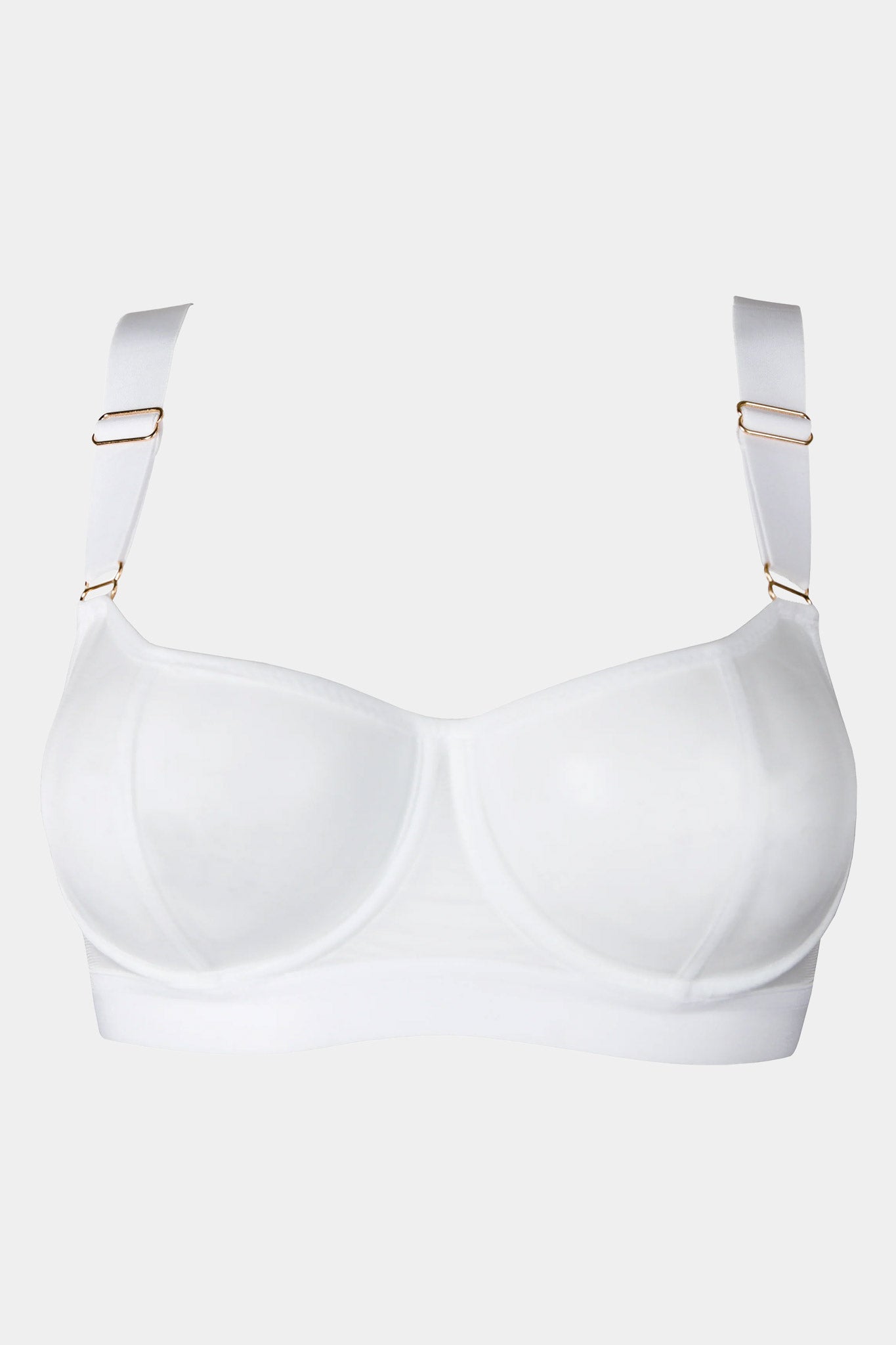 SOFT CUP BRA - COFFEE LATTE - WHITE