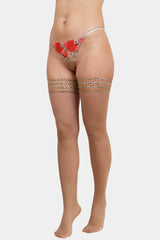 Chant de rose - Nude - Stockings with a silicone tape