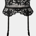 Daniella - Black - Comfortable Garter belt