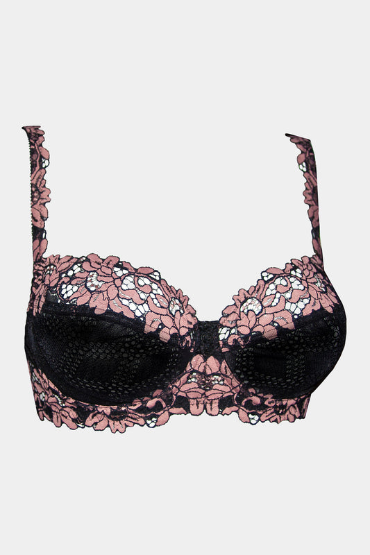 PADDED BRA - DANIELLA - BLACK PINK