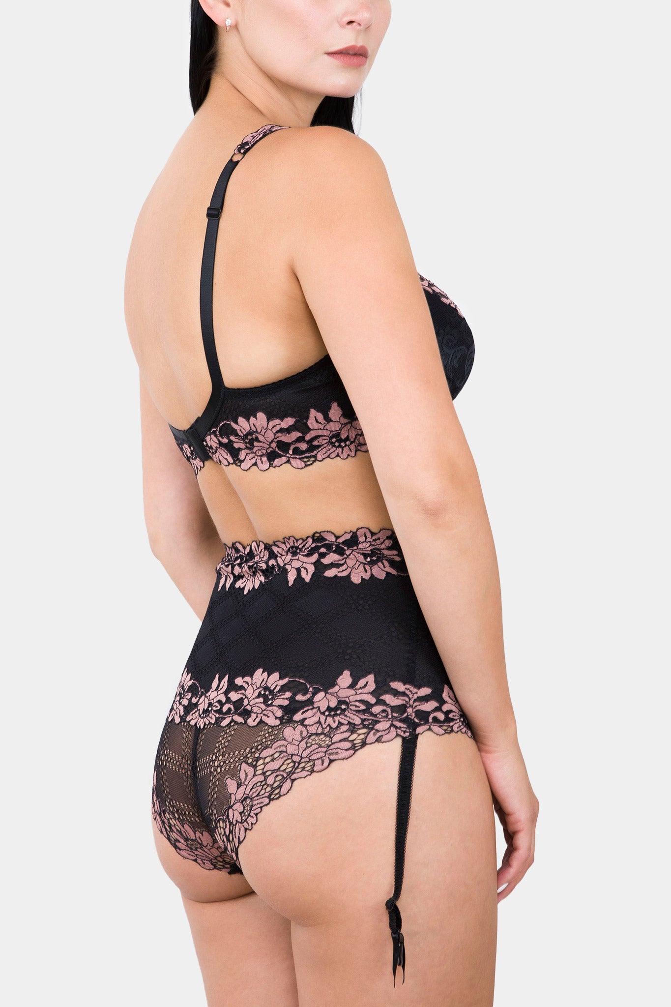 HIGH-WAIST PANTY - DANIELLA - BLACK PINK