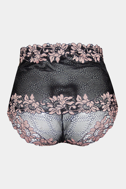 HIGH-WAIST PANTY - DANIELLA - BLACK PINK