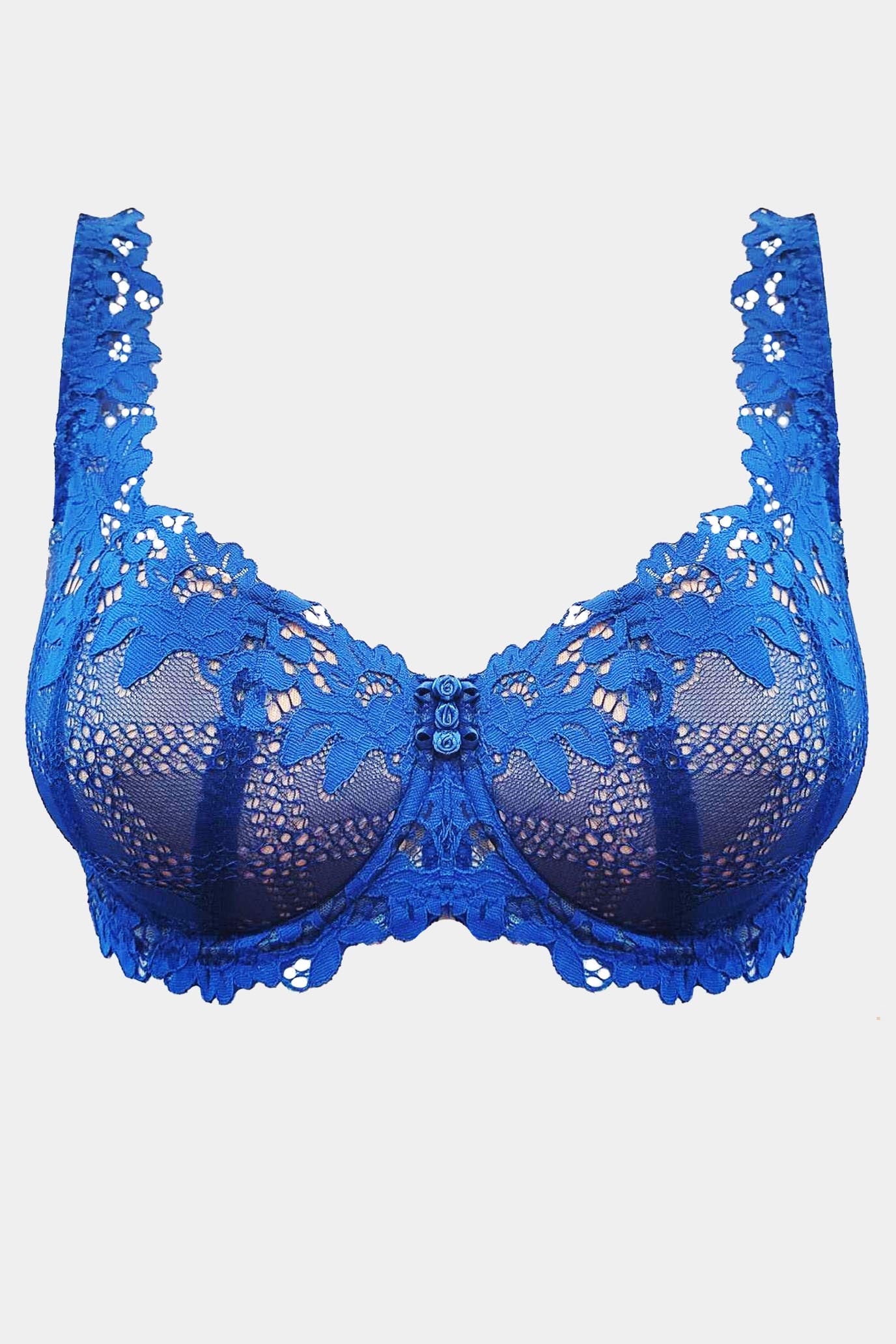 Daniella - Blue - Balconette bra