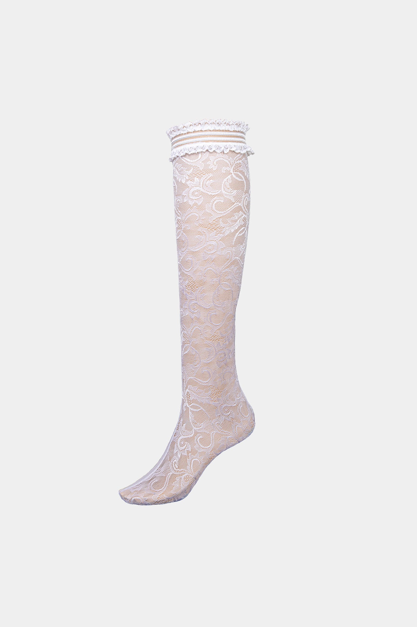 LONG SOCKS - ELITA - WHITE