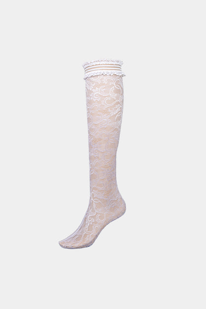 LONG SOCKS - ELITA - WHITE