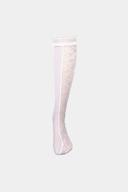 LONG SOCKS - ELITA - WHITE