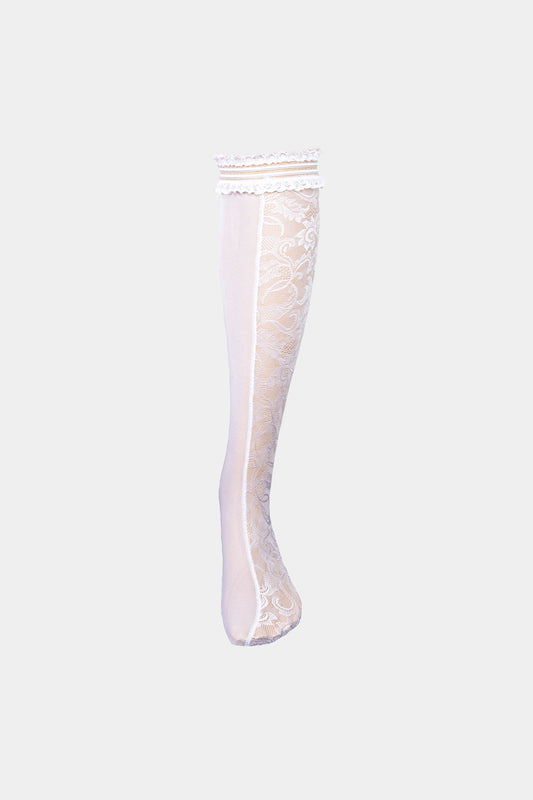 LONG SOCKS - ELITA - WHITE