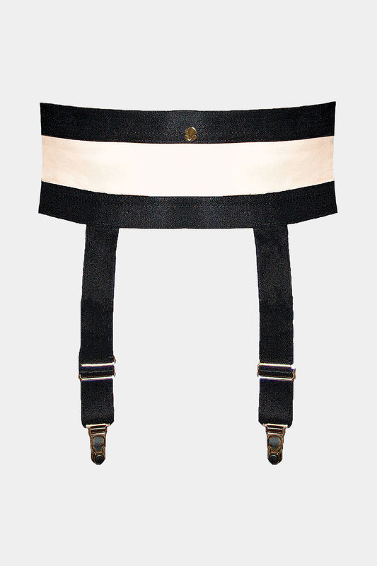 SUSPENDER BELT - ERIDA - BLACK