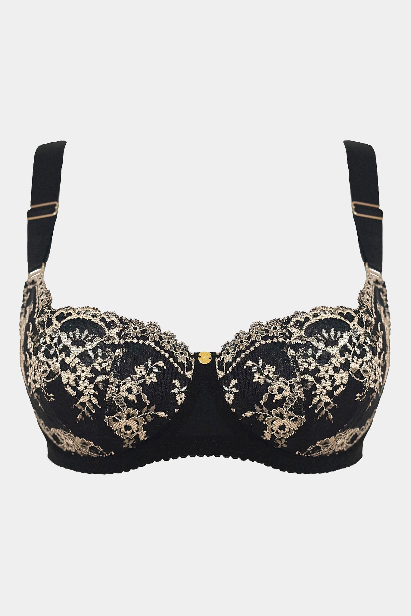 Ester - Black - Balconette underwired bra