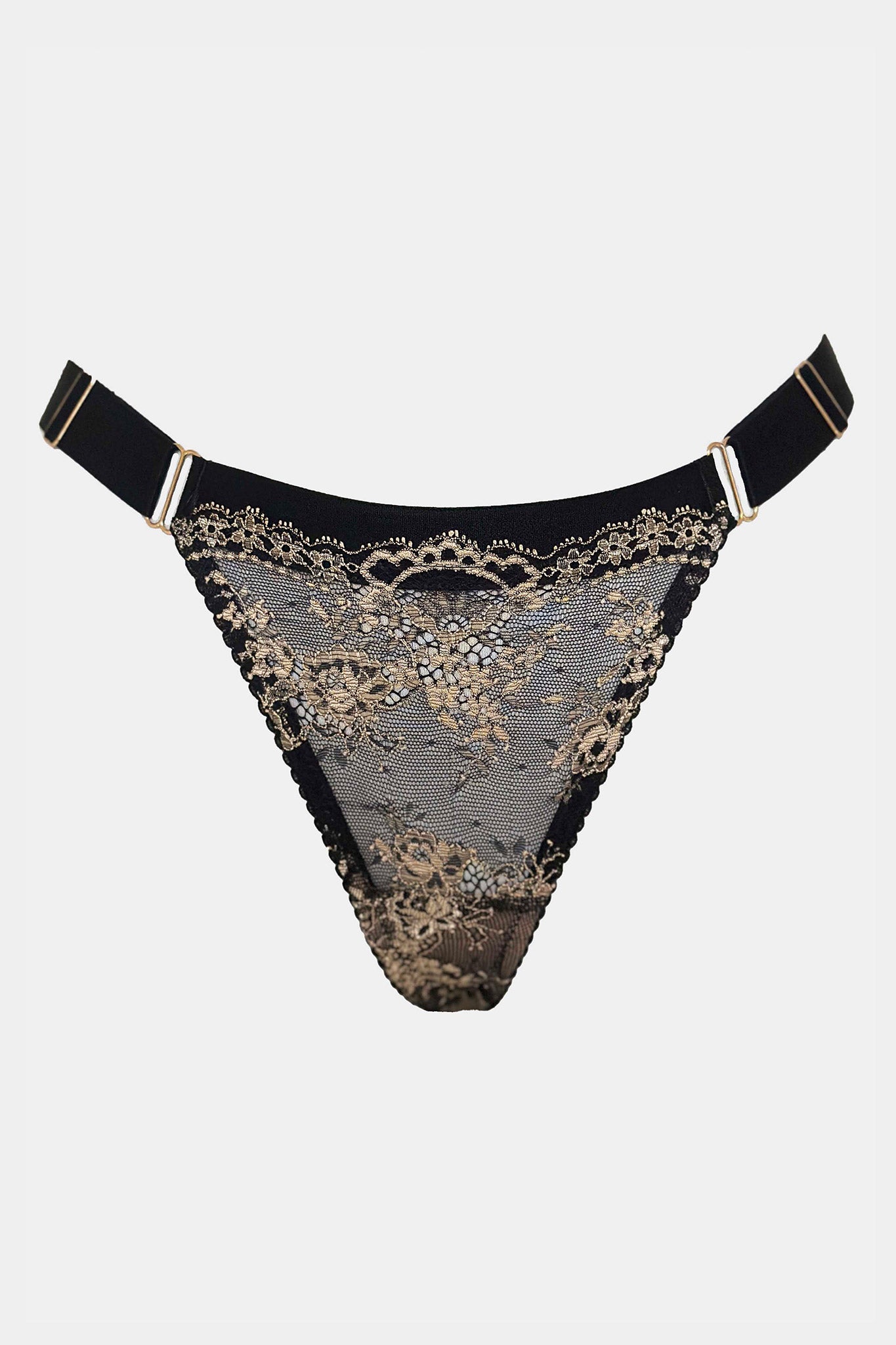 Ester - Black - Brazilian lace panties