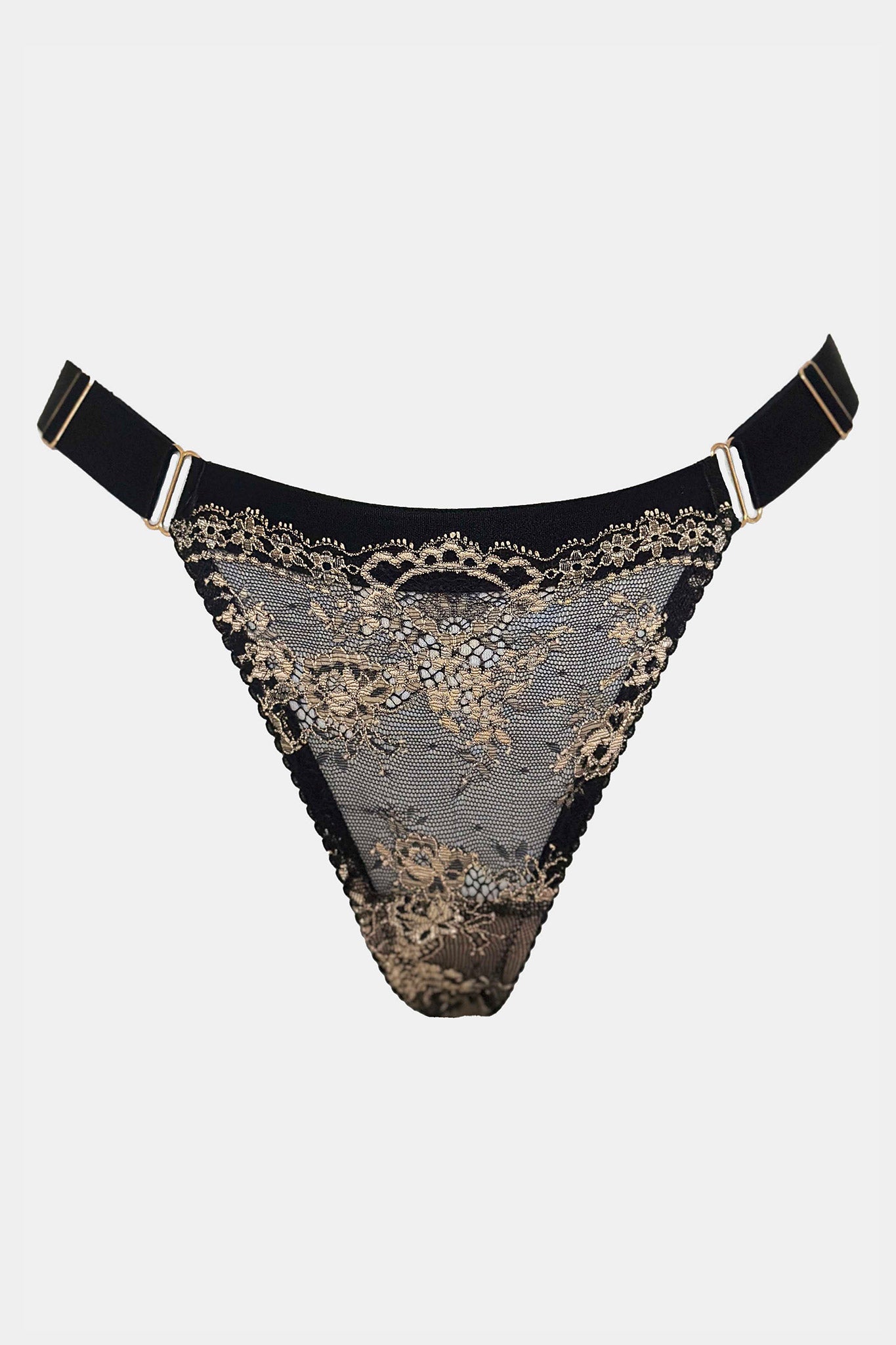 Ester - Black - Elegant G-string panties