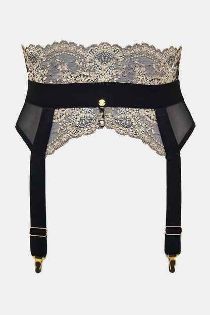 SUSPENDER BELT - ESTER - BLACK