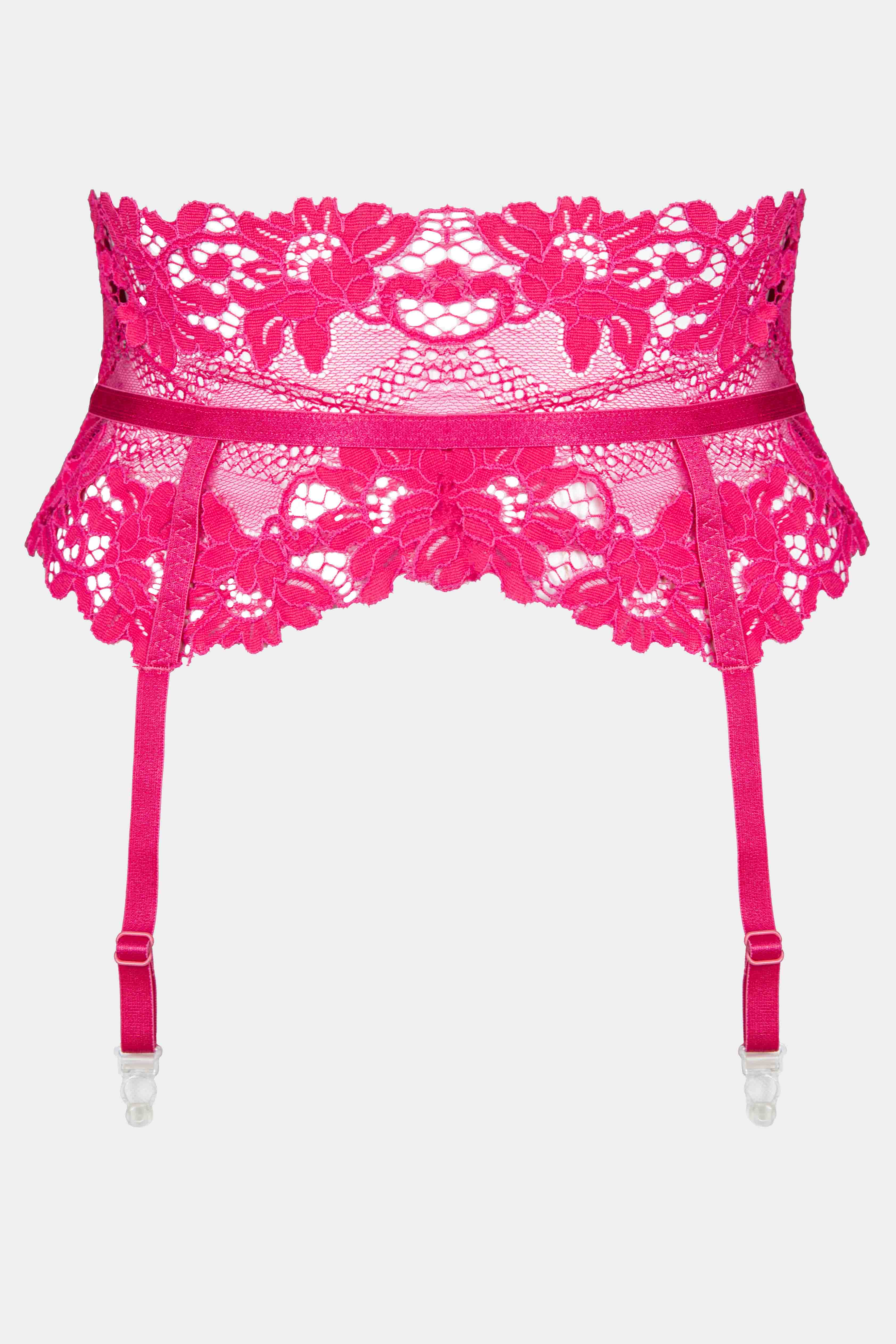 Daniella - Fuchsia - Garter belt