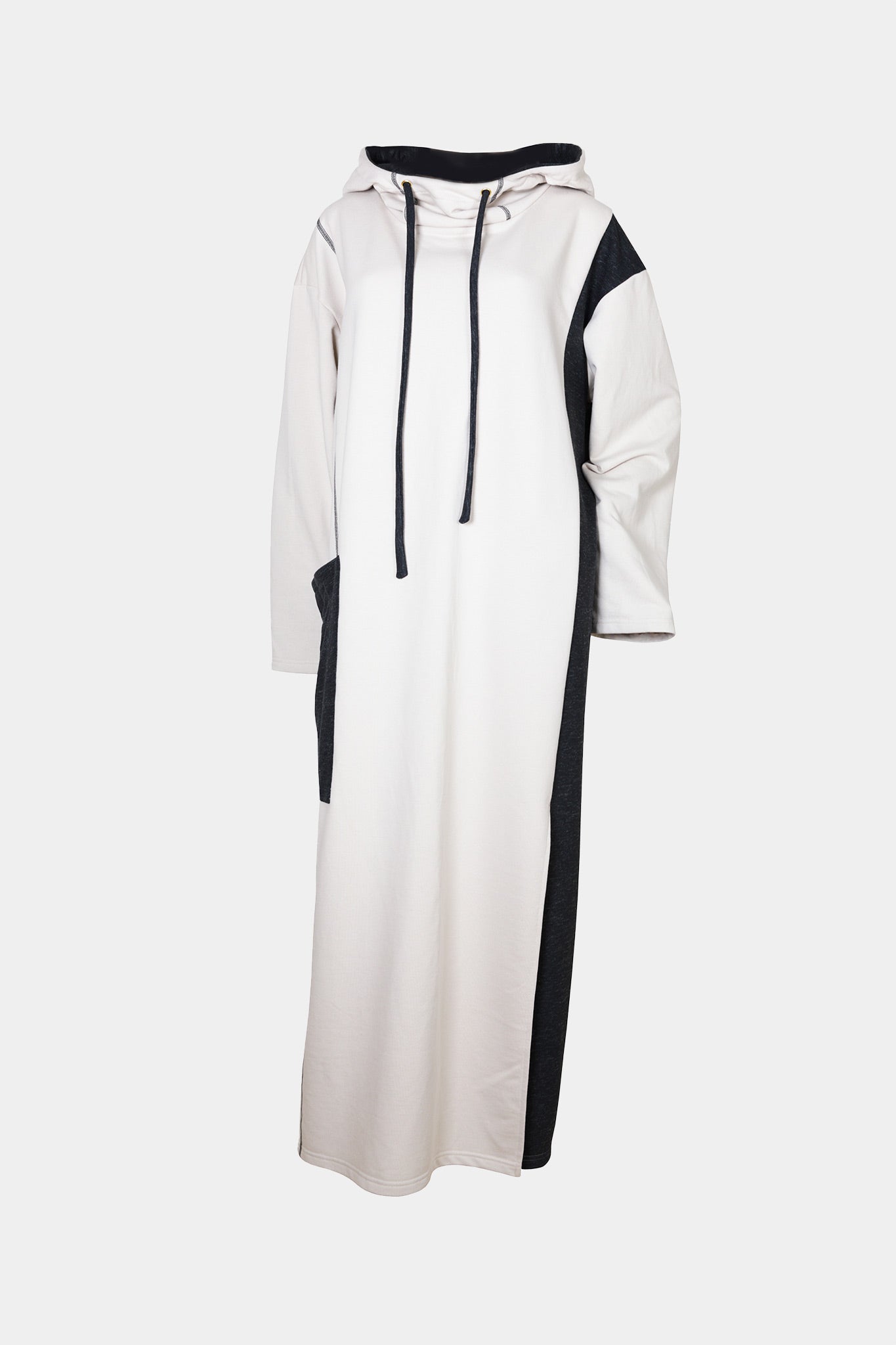 DRESS - HOODY - BEIGE/GREY