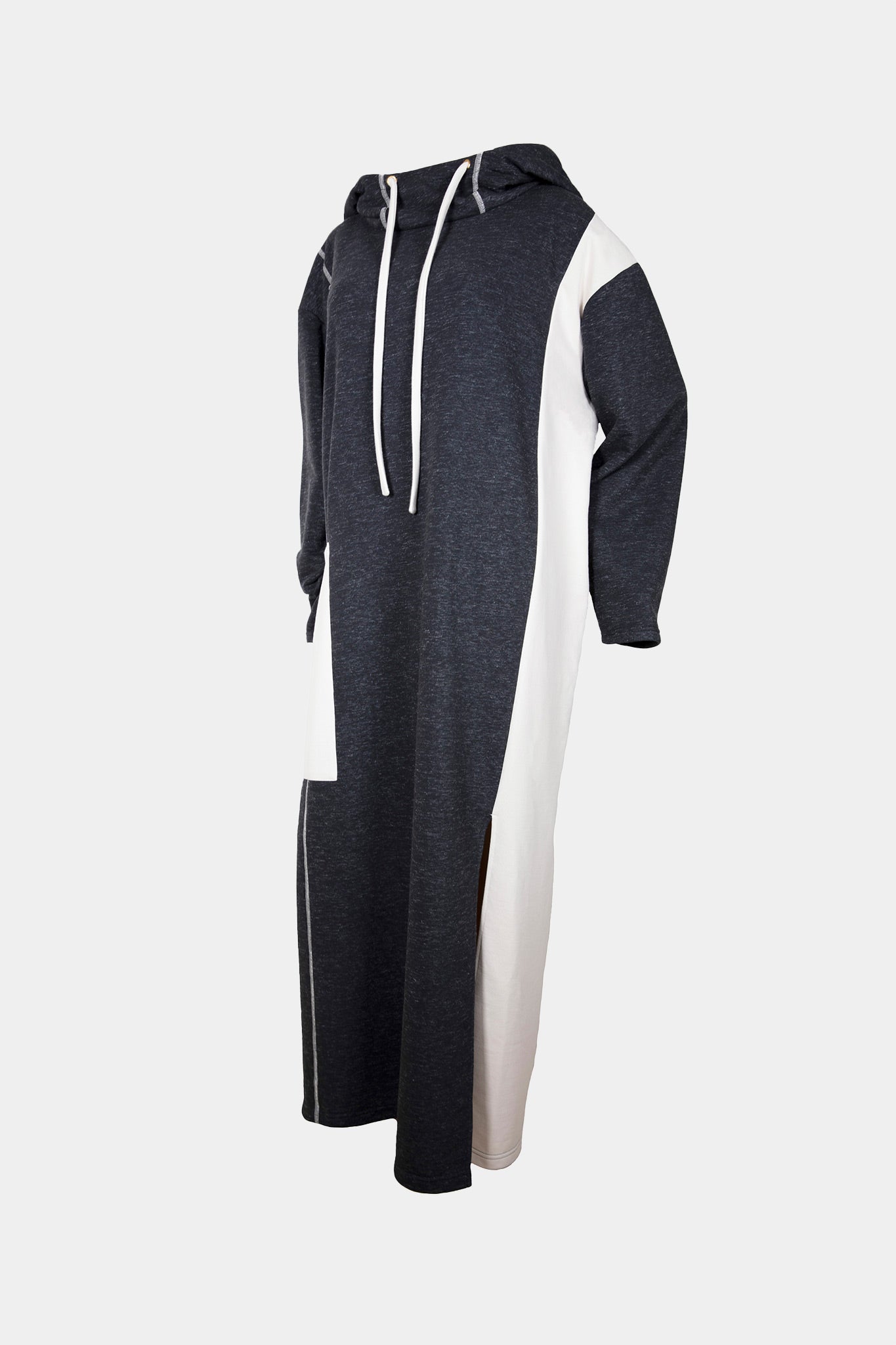 DRESS - HOODY - GREY/BEIGE